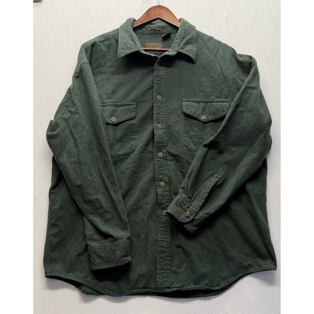 St Johns Bay Chamois Cloth Flannel Shirt Heavyweight Workwear Outdoors